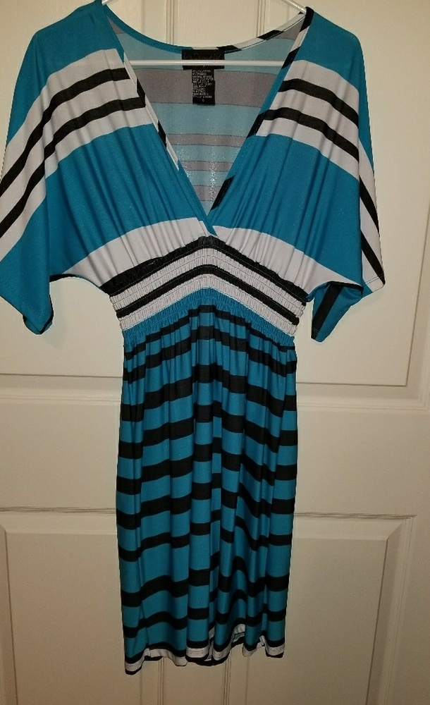 Small dress by Hypnotik, teal, Black, white